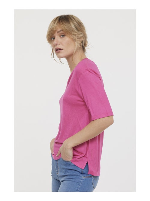 Lee Cooper - T-shirt ADOUNA Framboise - Kiabi