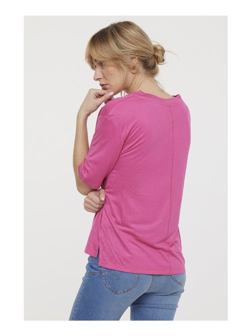 Lee Cooper - T-shirt ADOUNA Framboise - Kiabi
