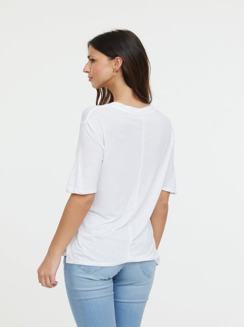 Lee Cooper - T-shirt ADOUNA M Optic white - Kiabi