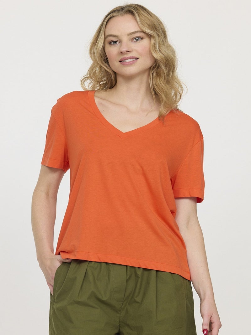Lee Cooper - T-shirt AELY Clémentine Orange - Kiabi