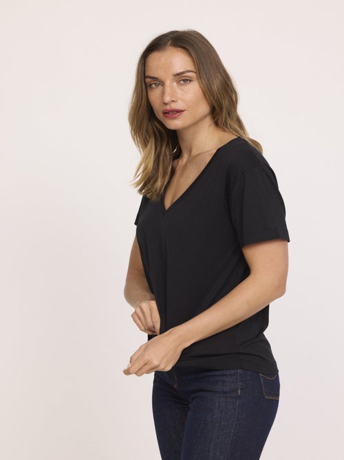 Lee Cooper - T-shirt AELY Noir - Kiabi