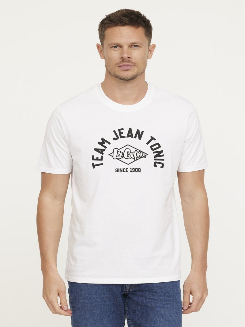 Lee Cooper - T-shirt AGINO Blanc Blanc - Kiabi