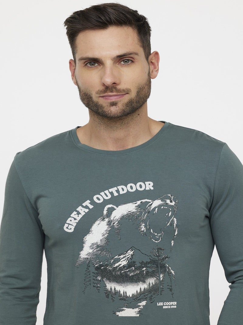 Lee Cooper - T-shirt AGRIZLI Thym Vert - Kiabi