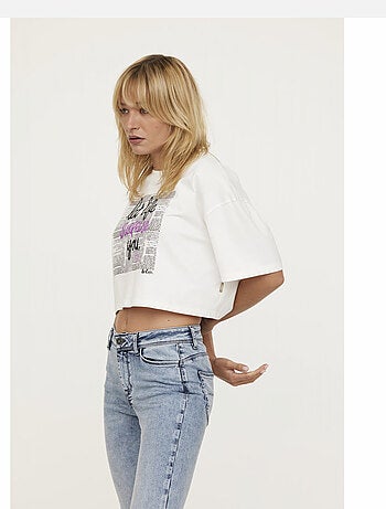 Lee Cooper - T-shirt AIDA Blanc