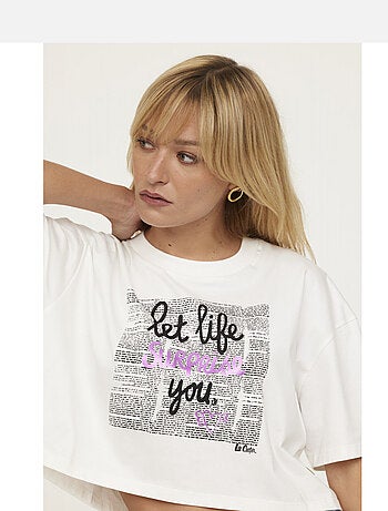 Lee Cooper - T-shirt AIDA Blanc