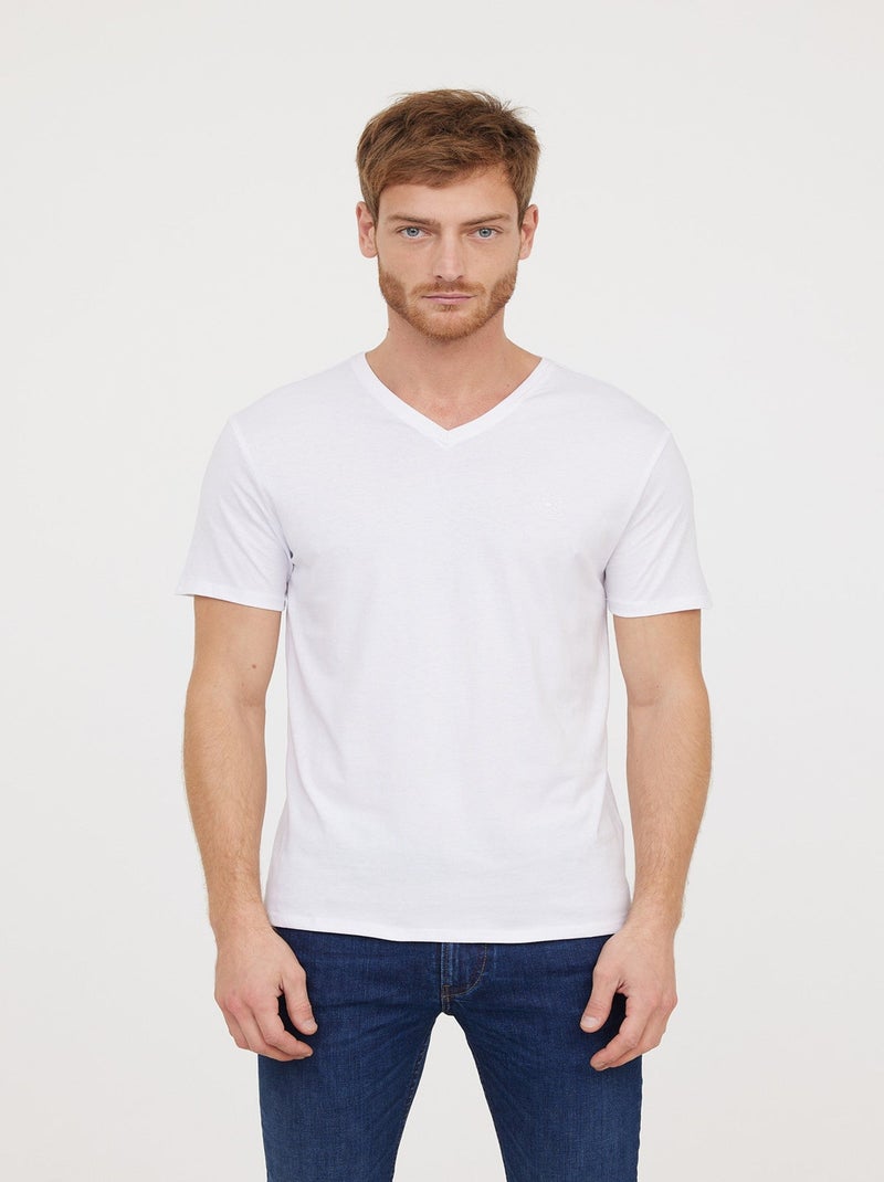 Lee Cooper - T-Shirt AJESSY Blanc Blanc - Kiabi