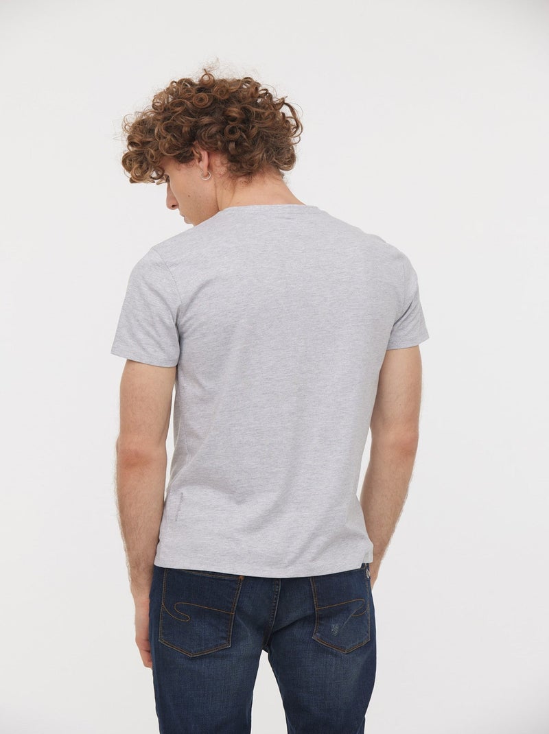 Lee Cooper - T-Shirt AJESSY Gris Chine Gris - Kiabi