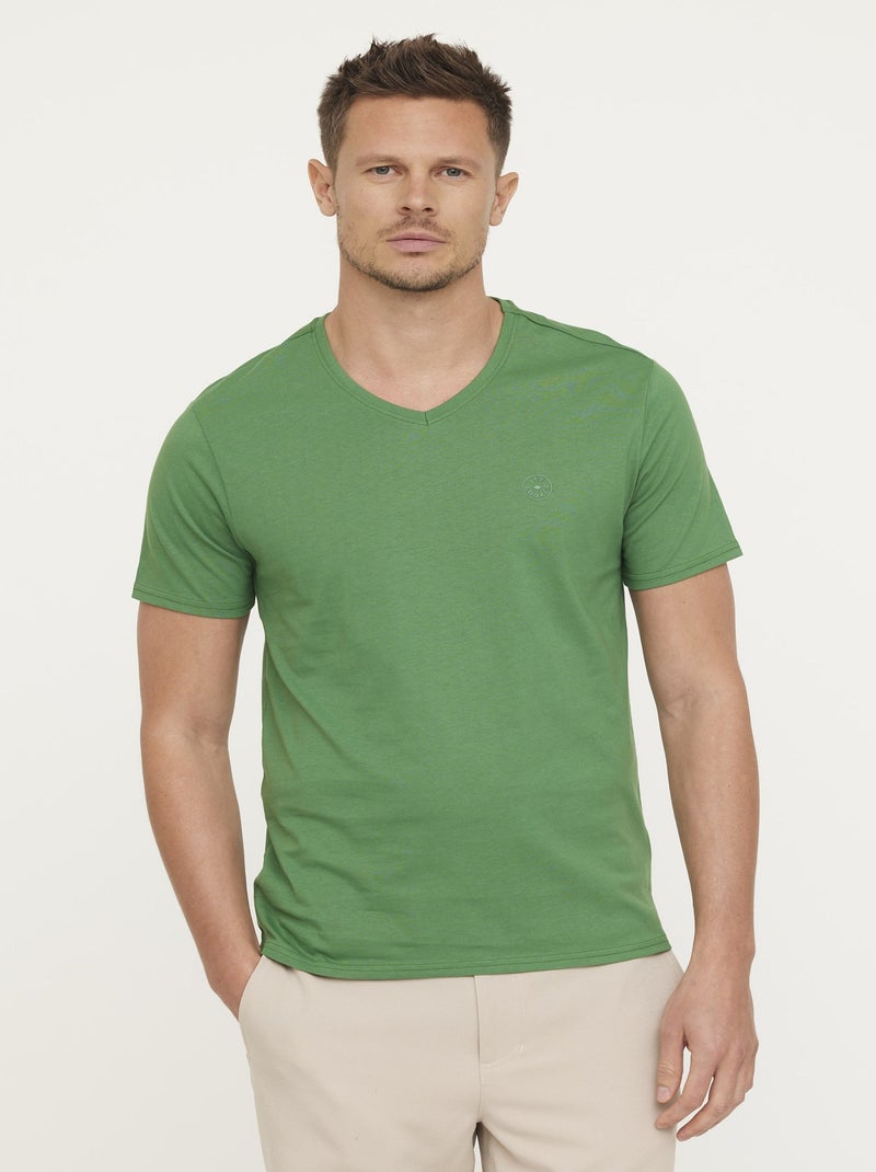 Lee Cooper - T-shirt AJESSY MC Cactus Vert - Kiabi