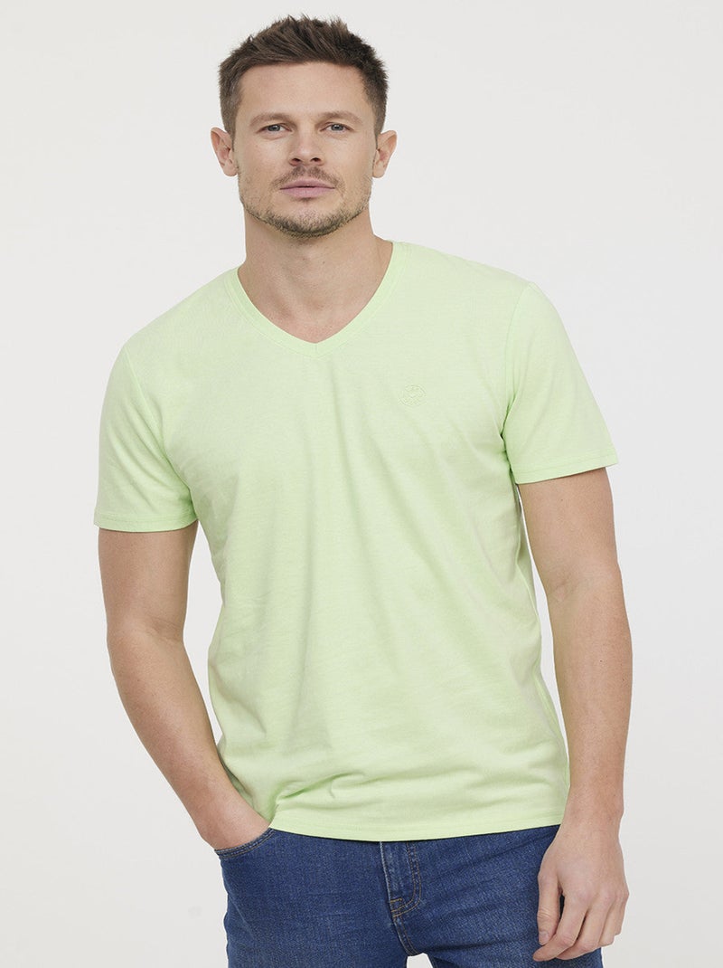 Lee Cooper - T-shirt AJESSY MC Lime Vert - Kiabi