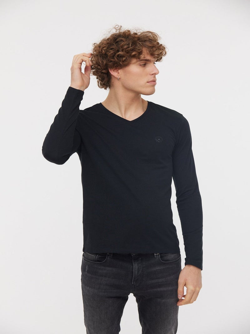 Lee Cooper - T-Shirt AJESSY Noir Noir - Kiabi