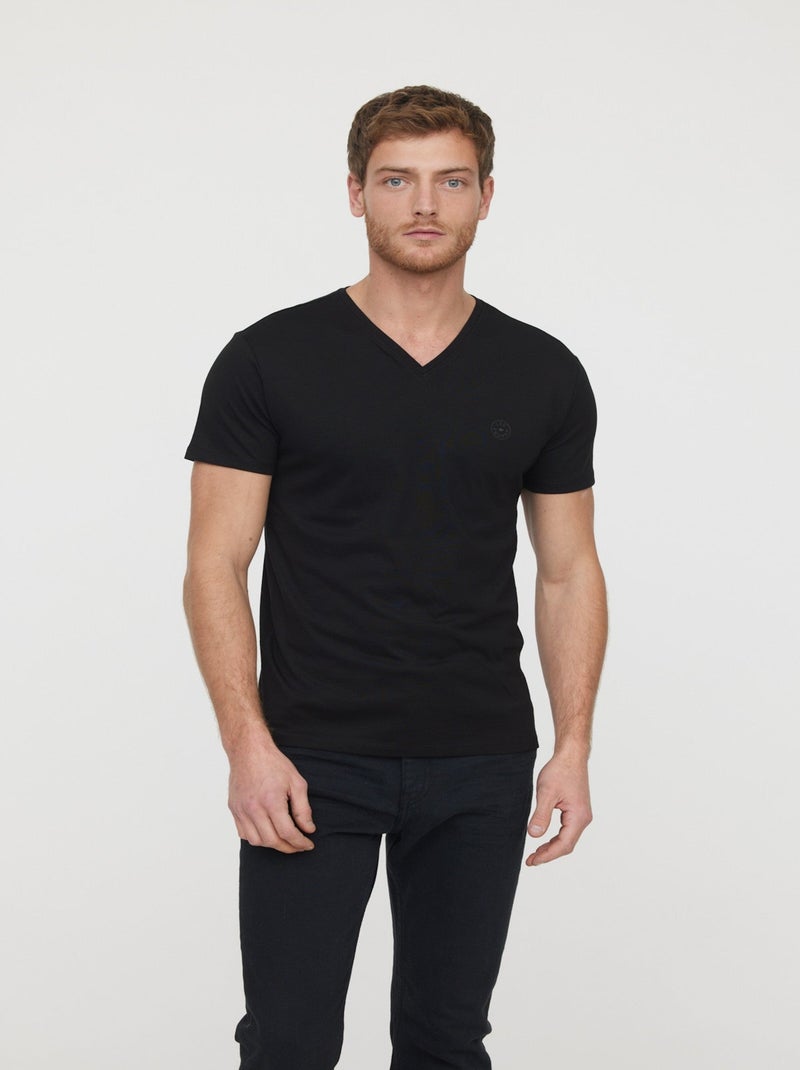 Lee Cooper - T-Shirt AJESSY Noir Noir - Kiabi