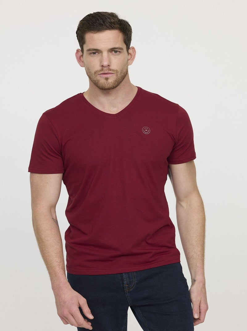 Lee Cooper - T-shirt AJESSY Sangria Rouge - Kiabi
