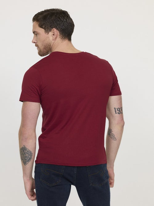 Lee Cooper - T-shirt AJESSY Sangria - Kiabi