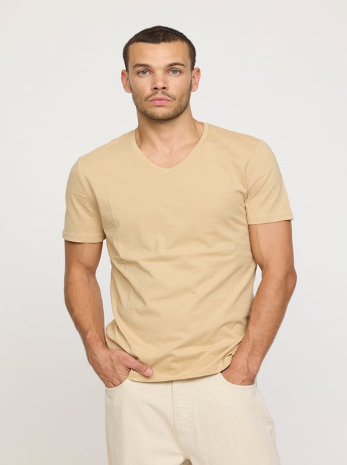 Lee Cooper - T-shirt AKILO Beige - Kiabi