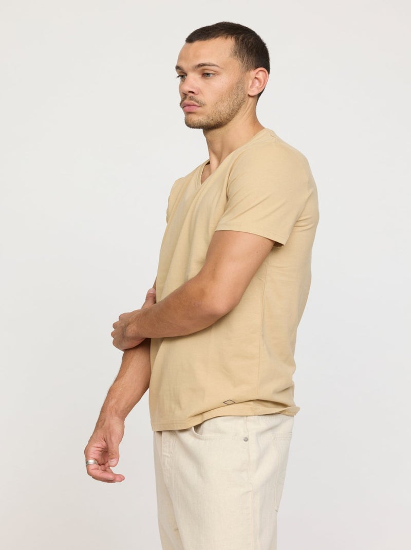 Lee Cooper - T-shirt AKILO Beige Beige - Kiabi