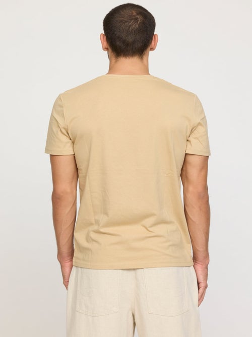 Lee Cooper - T-shirt AKILO Beige - Kiabi Lee Cooper - T-shirt AKILO Beige - Kiabi