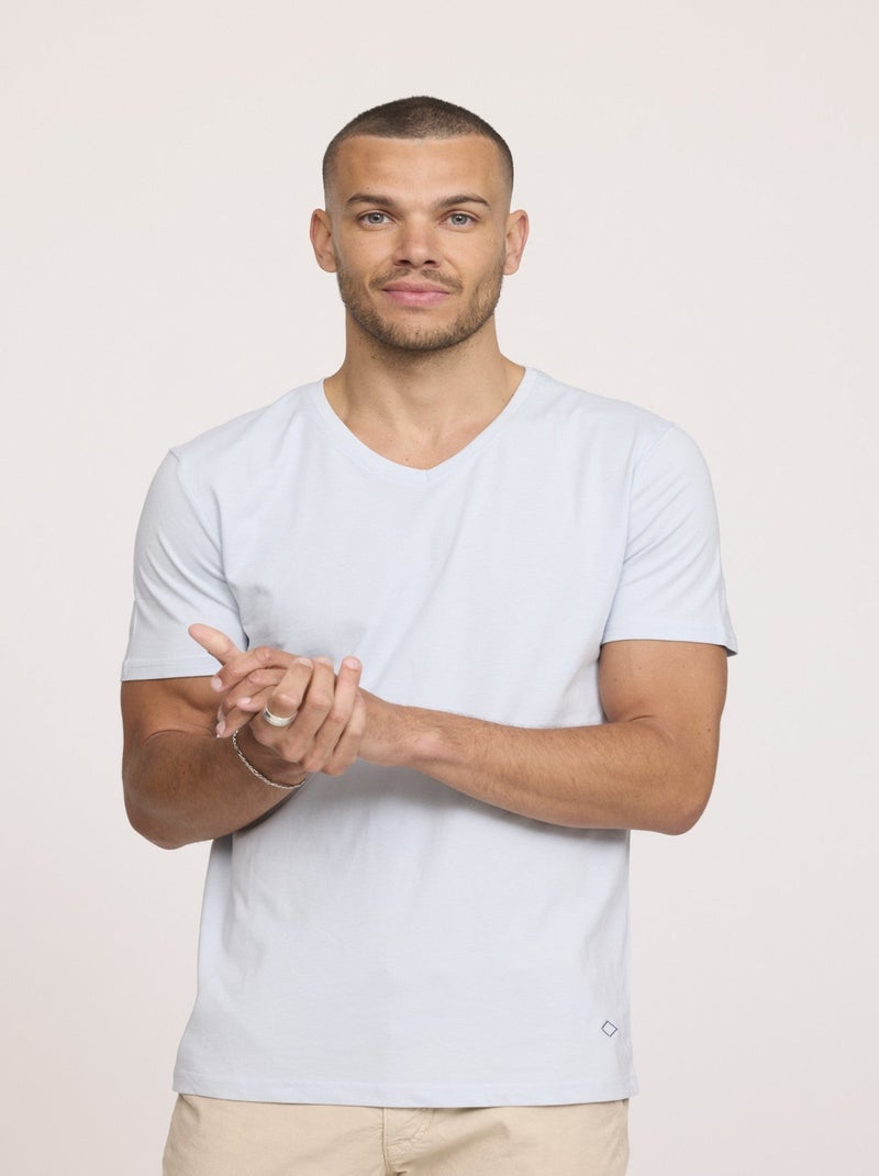 Lee Cooper - T-shirt AKILO Gris bleu Gris - Kiabi