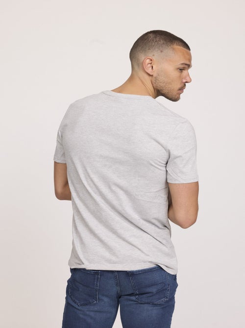 Lee Cooper - T-shirt AKILO Gris chiné - Kiabi