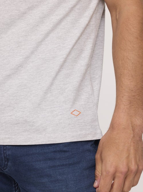 Lee Cooper - T-shirt AKILO Gris chiné - Kiabi