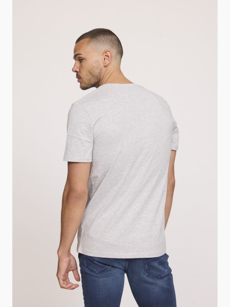 Lee Cooper - T-shirt AKILO Gris chiné Gris - Kiabi