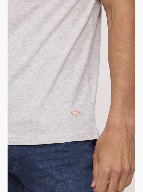 Lee Cooper - T-shirt AKILO Gris chiné - Kiabi