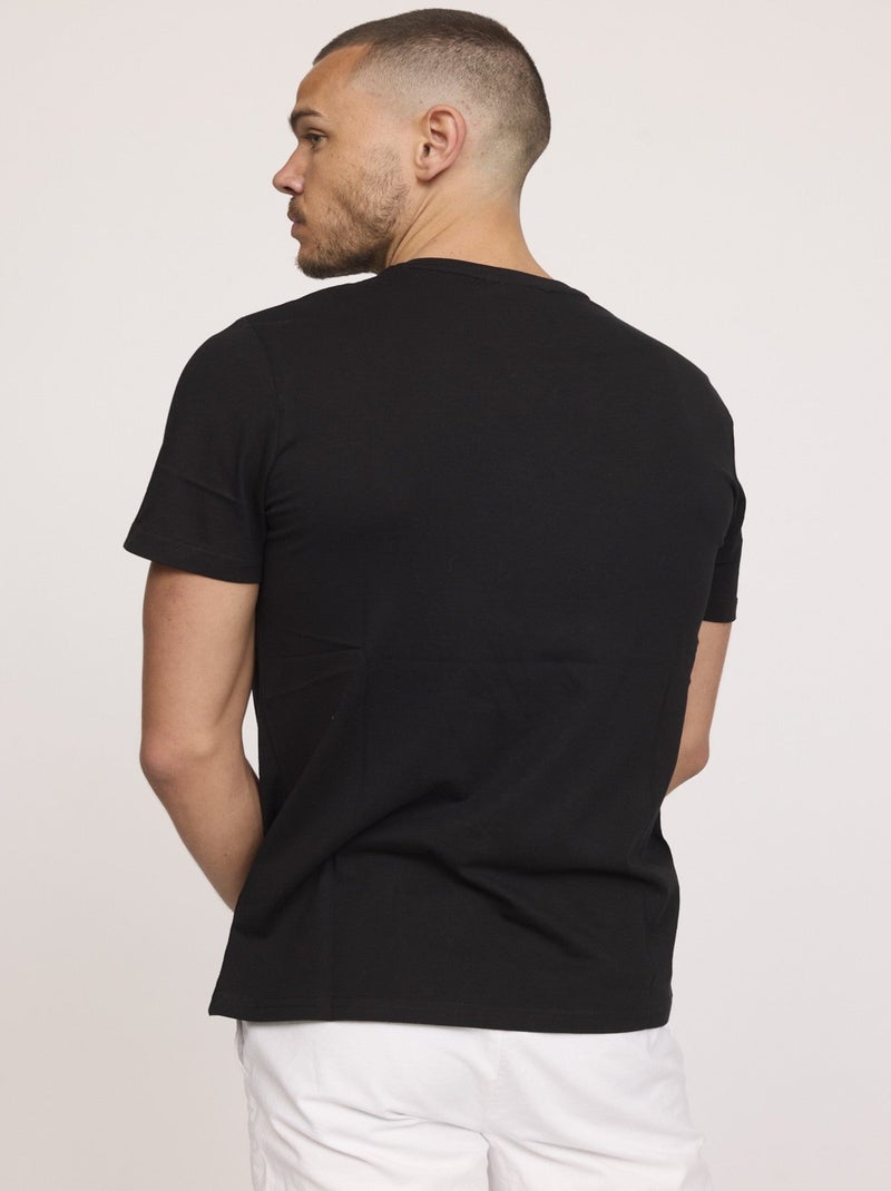 Lee Cooper - T-shirt AKILO Noir Noir - Kiabi