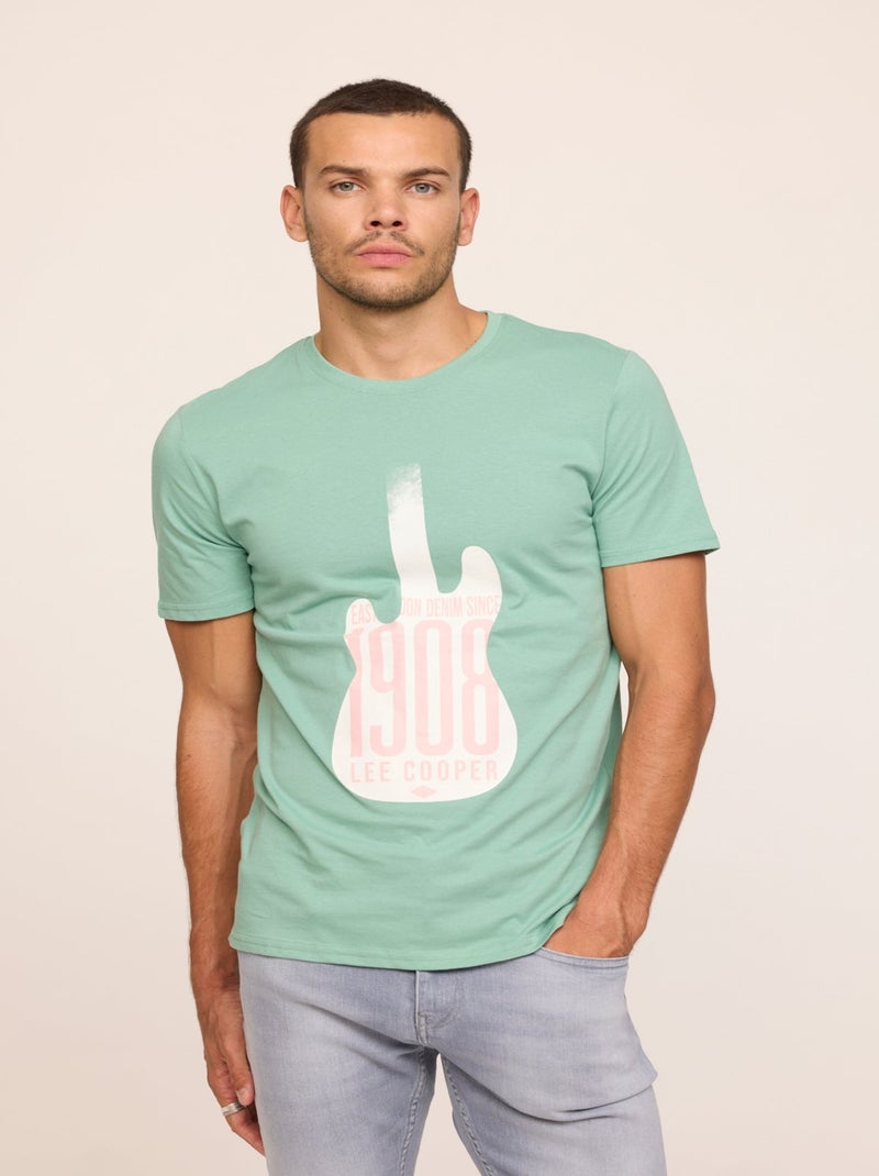 Lee Cooper - T-shirt AKOMO Opaline Vert clair - Kiabi