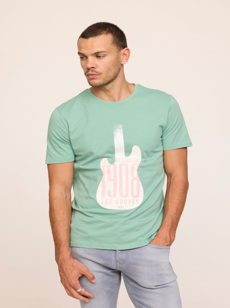 Lee Cooper - T-shirt AKOMO Opaline Vert clair - Kiabi