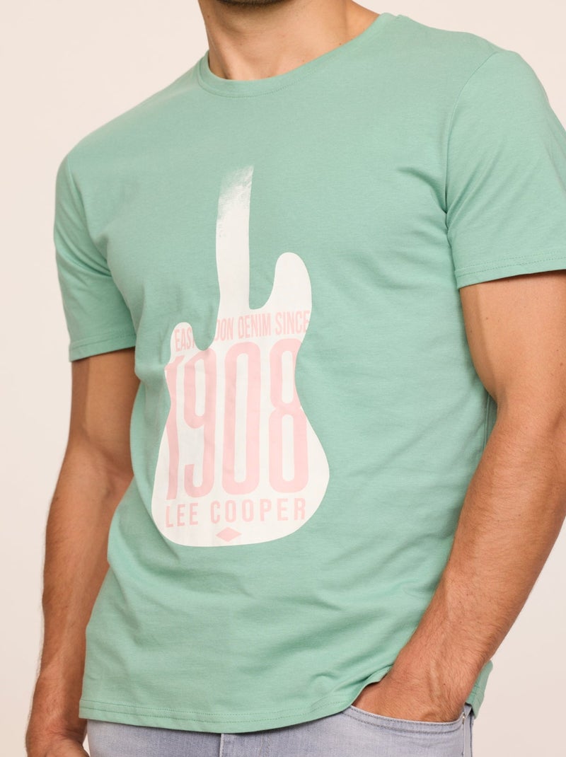 Lee Cooper - T-shirt AKOMO Opaline Vert clair - Kiabi