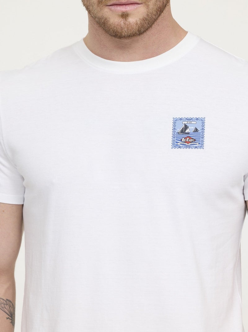 Lee Cooper - T-shirt AKOR Blanc Blanc - Kiabi