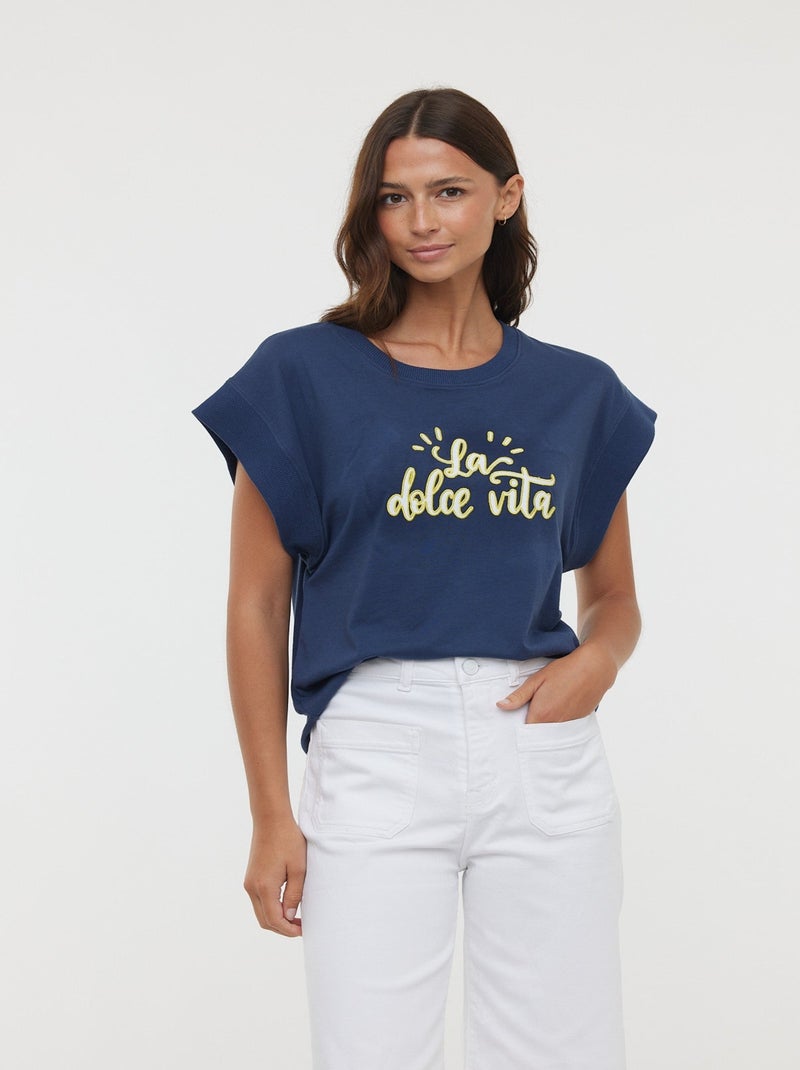 Lee Cooper - T-shirt ALCE SM Navy Bleu - Kiabi