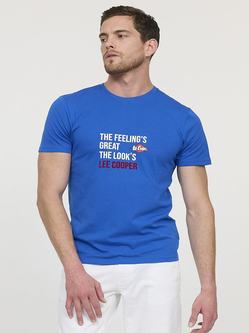 Lee Cooper - T-shirt ALEKO Bleu roi Bleu - Kiabi