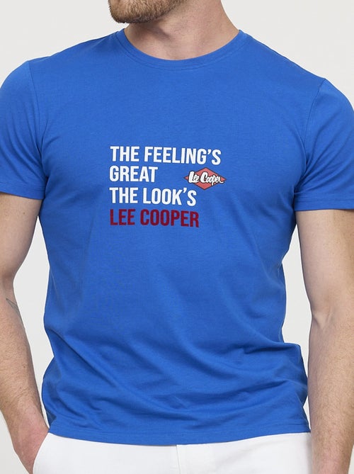 Lee Cooper - T-shirt ALEKO Bleu roi - Kiabi Lee Cooper - T-shirt ALEKO Bleu roi - Kiabi