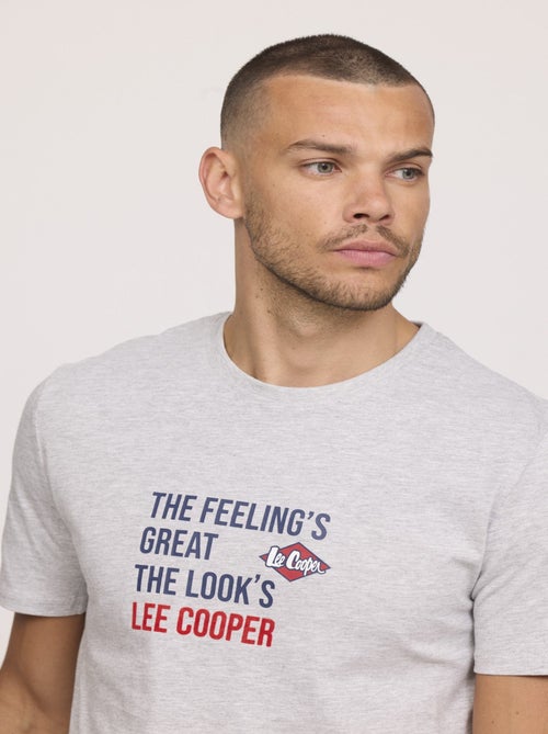 Lee Cooper - T-shirt ALEKO Gris chiné - Kiabi