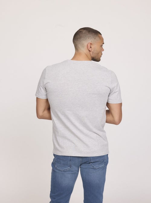 Lee Cooper - T-shirt ALEKO Gris chiné - Kiabi