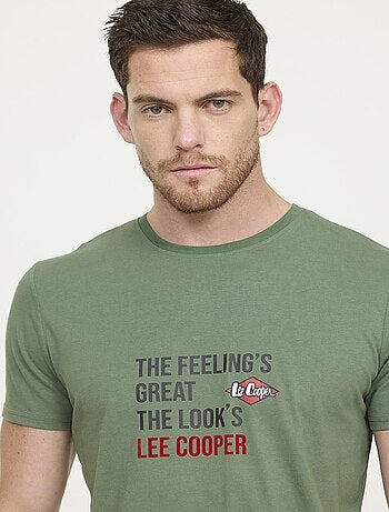 Lee Cooper - T-shirt ALEKO Gris chiné