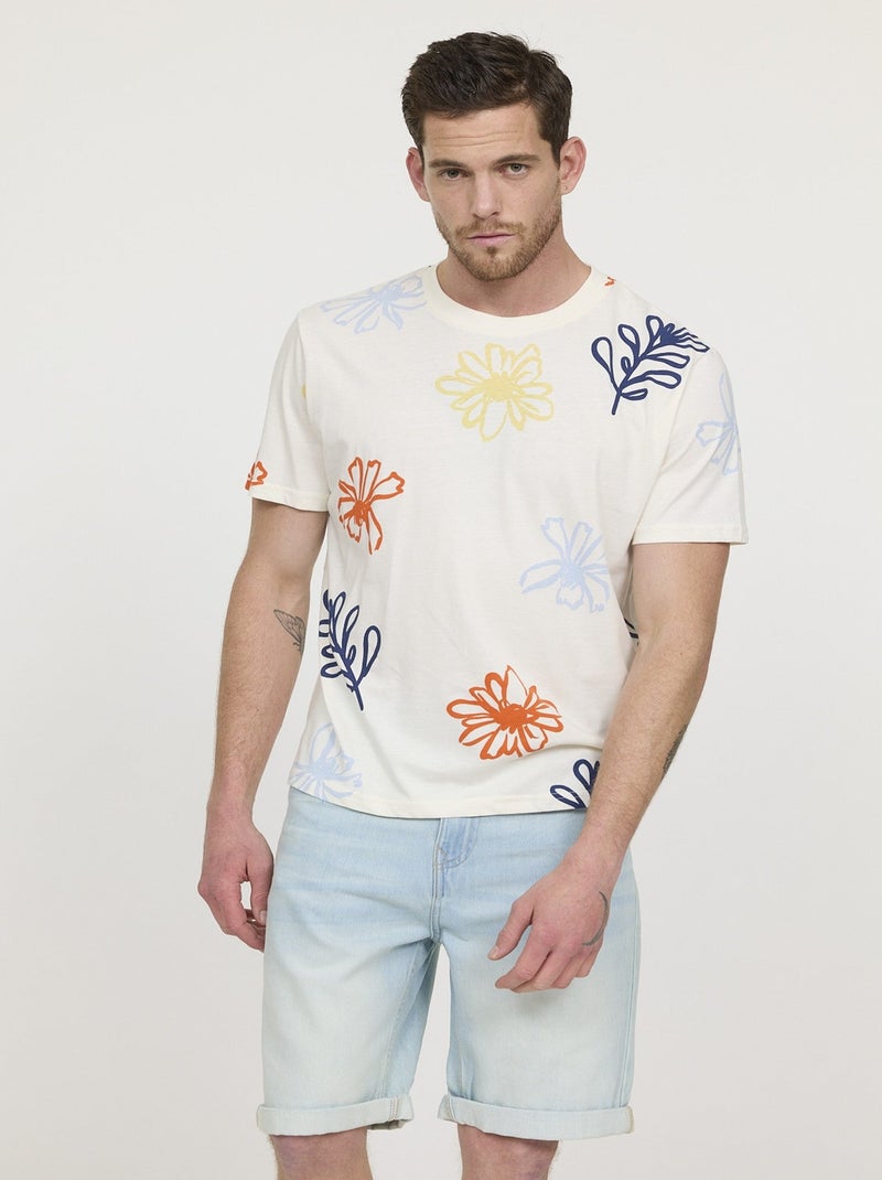 Lee Cooper - T-shirt ALEUR Ivoire Ivoire - Kiabi