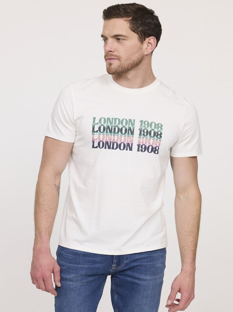 Lee Cooper - T-shirt ALIAN Ivoire Ivoire - Kiabi