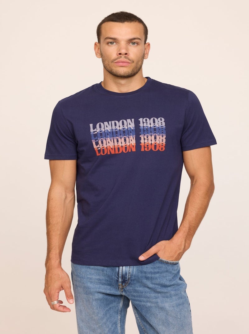 Lee Cooper - T-shirt ALIAN Marine Bleu marine - Kiabi