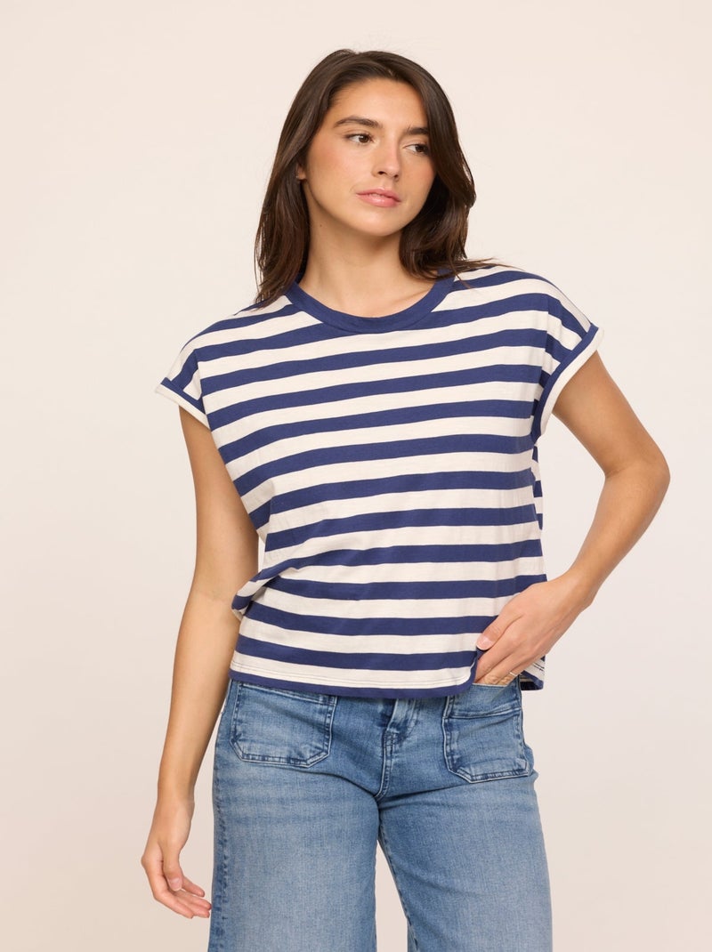 Lee Cooper - T-shirt ALIONA Marine Bleu marine - Kiabi