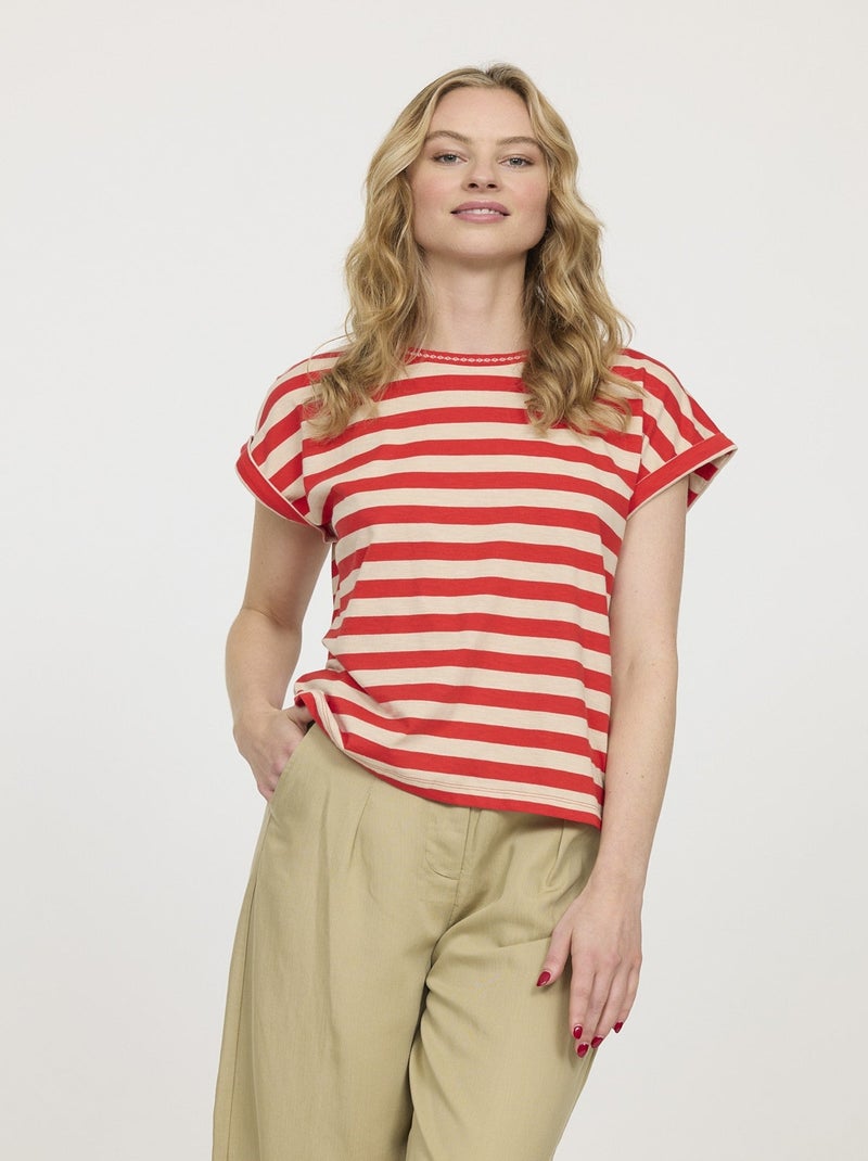 Lee Cooper - T-shirt ALIONA Rouge Lee Cooper Rouge - Kiabi