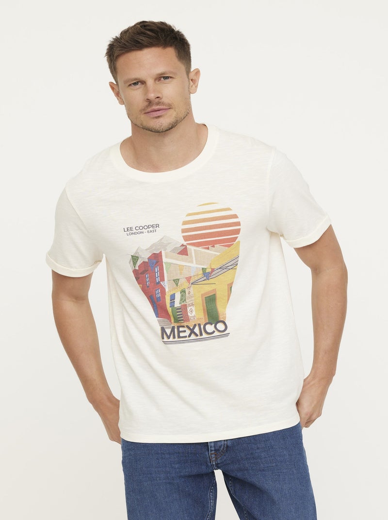 Lee Cooper - T-shirt ALOBI Ivory Beige - Kiabi