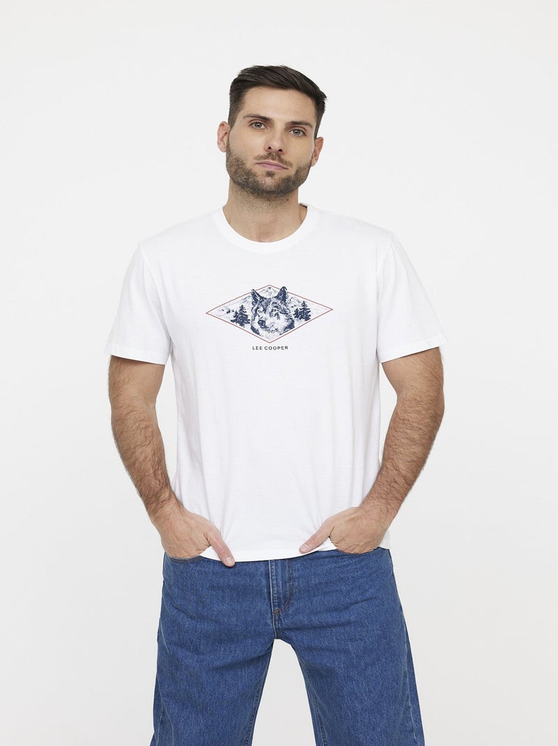 Lee Cooper - T-shirt ALOUSKI Blanc Blanc - Kiabi