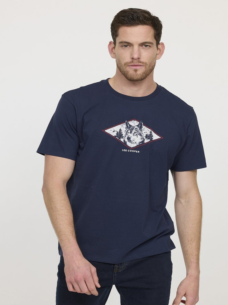 Lee Cooper - T-shirt ALOUSKI Navy Bleu - Kiabi