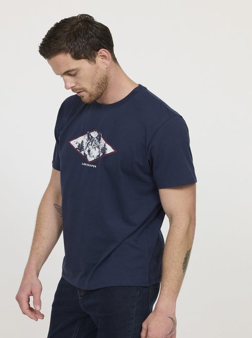Lee Cooper - T-shirt ALOUSKI Navy - Kiabi