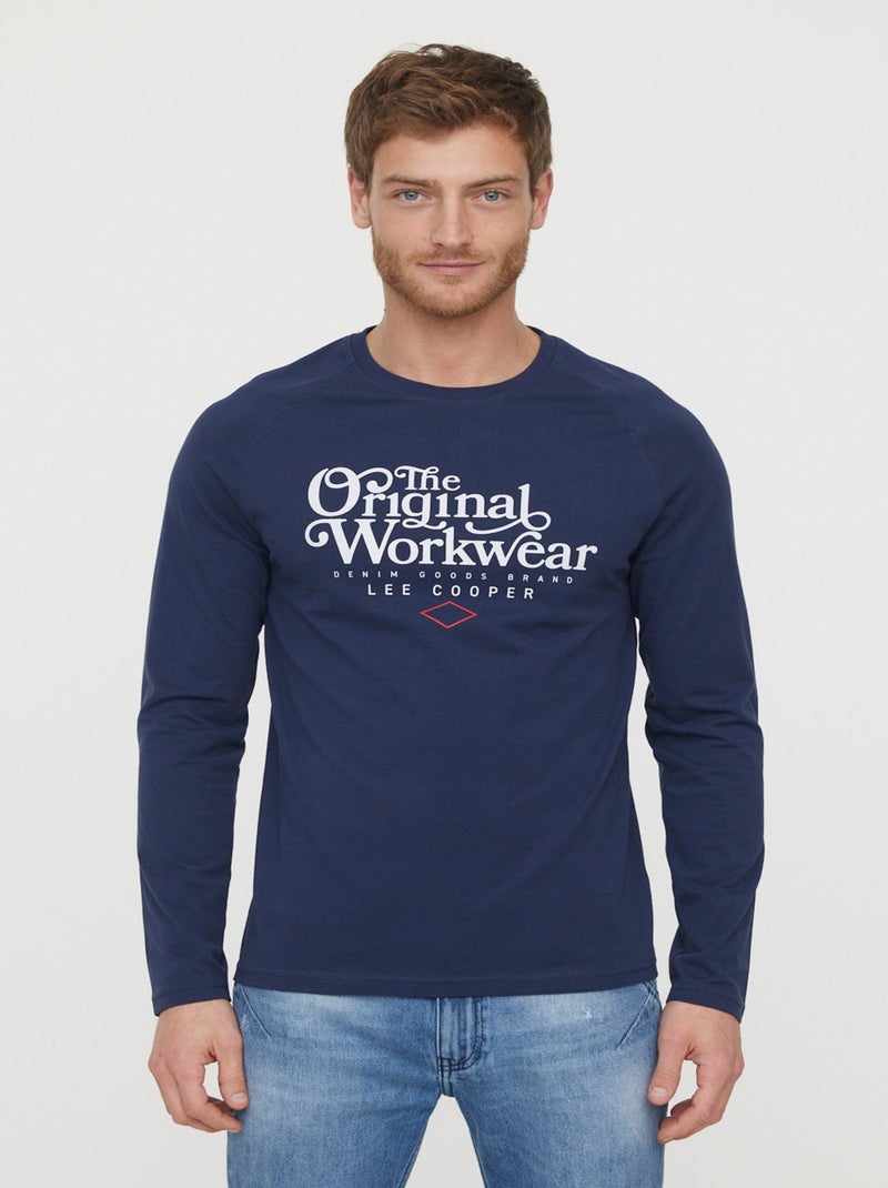 Lee Cooper - T-shirt Aluce Navy Bleu - Kiabi