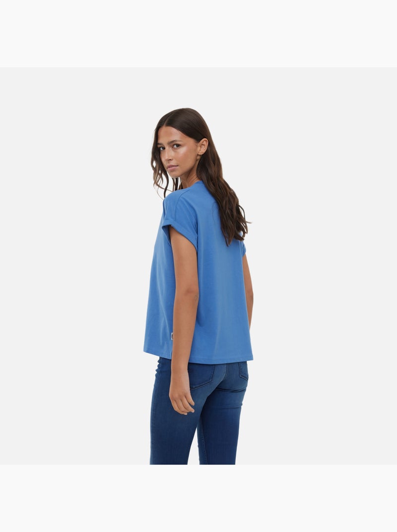 Lee Cooper - T-shirt ALYS MC Celadon blue Bleu - Kiabi