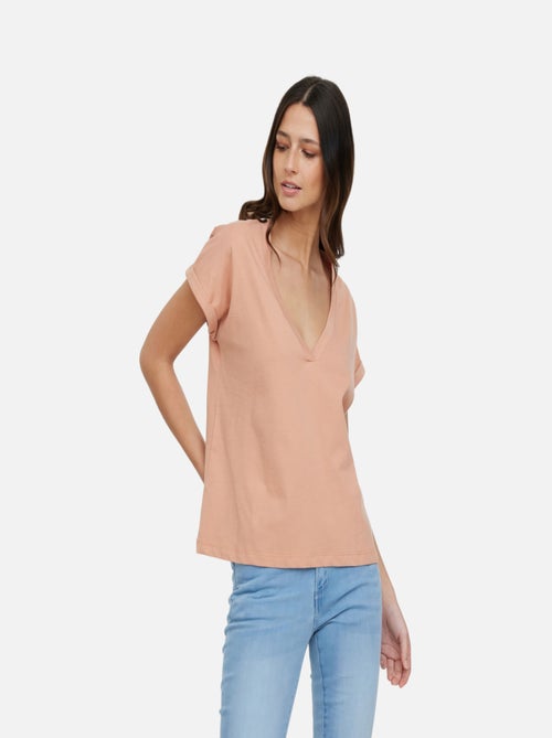 Lee Cooper - T-shirt ALYS MC Mandarine - Kiabi