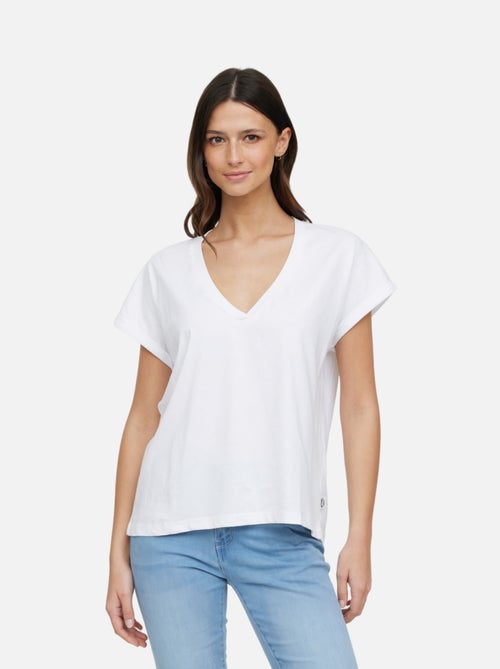 Lee Cooper - T-shirt ALYS MC Optic white - Kiabi