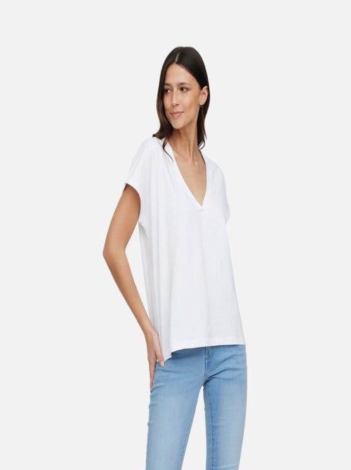 Lee Cooper - T-shirt ALYS MC Optic white - Kiabi